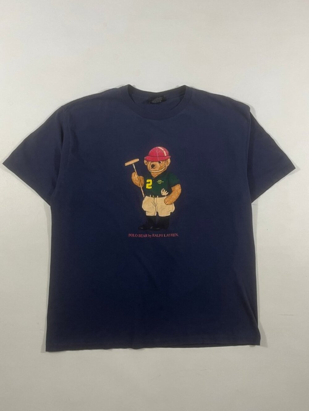 Vintage Polo by Ralph Lauren Polo Bear Navy Made in USA T-Shirt L